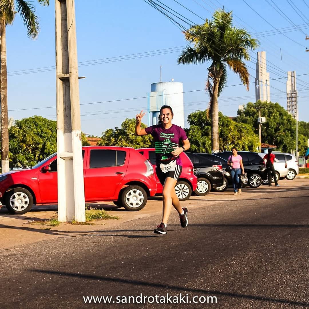 Ianê numa corrida de rua